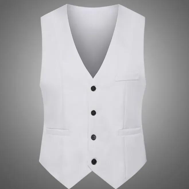 Gilet de costume pour homme coupe slim style coréen - Nouveau design sans repassage