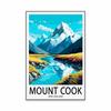 Modern Queenstown Travel Poster New Zealand Landscape Art Print Coloful Dunedin Tongariro Canvas Painting Home Room Decoration