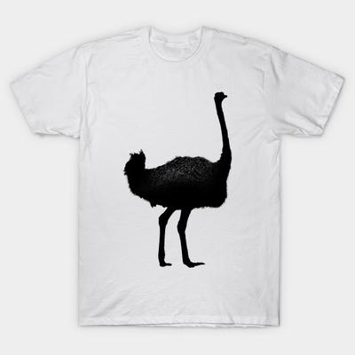 T-shirt Dames Vintage Struisvogel Grafisch Schattige Vogelliefhebber Cadeau Harajuku Print Kawaii T-shirt Zomer Korte Mouw Dames T-shirt Top Tee