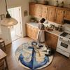 Map Anchor,Round Area Rug,Carpet Rug for Living Room Bedroom Sofa Playroom Decor,Non-slip Floor Mat