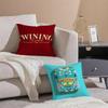 Elegant Red Twinings Cushion Cover Pillowcase Short Plush Invisible zipper Room Sofa Cushion Cover