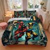 Deadpool Wolverine Team Up Print 3Pcs Bedding Setduvet Cover With 2 Bedropillowcase Home Birthday Gift