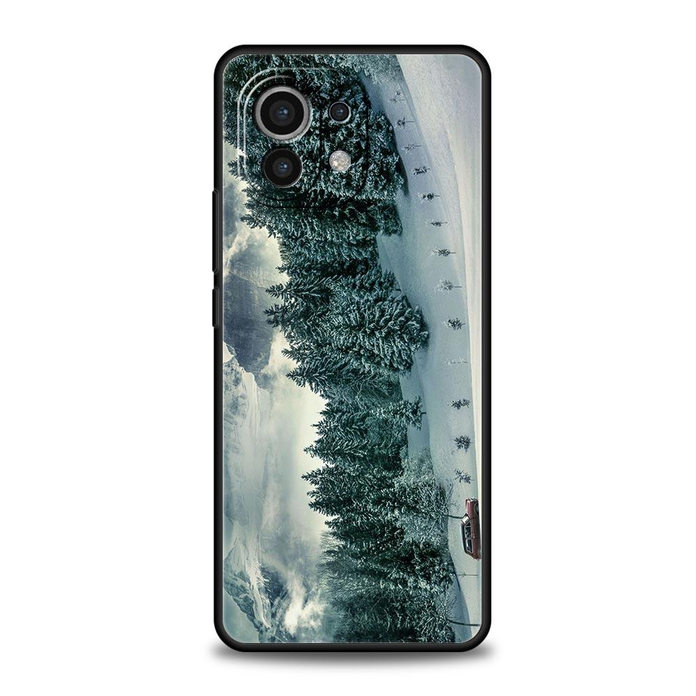 

Зимний чехол для путешествий с природой и снегом для Xiaomi Poco X4 X3 NFC F3 F4 M3 M4 Mi Note 12T 10 12 11 Ultra 11T Pro 10T Lite 9T 5G Xiaomi Mi 9T