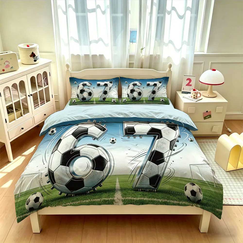 Six Seven Brick Character bedding Throw Blanket, Cartoon Birthday Gifts for Men Women Adults, Soft Comforter for Bedding Set