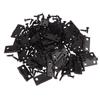 50Pcs/Box Hinges + 200 Screws Iron Gold Silver Black Bronze 4 Holes Durable Furniture Hardware Mini Hinge Decor