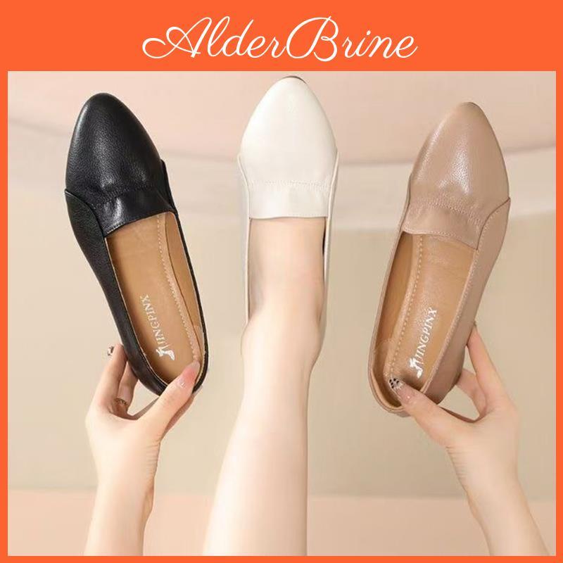 Spring Summer Womens Flat Loafers With Breathable Pu Material For Casual Wear
