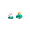 Factory Custom Autumn And Winter Christmas Series Stud Earrings Childlike Sweet Cartoon Characters Paint Stud Earrings Female