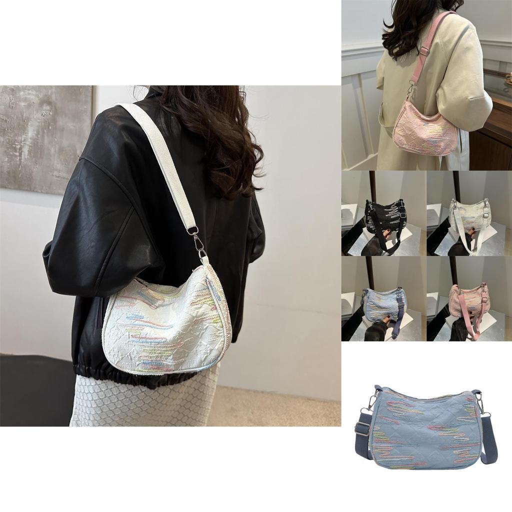 Chic Canvas Crossbody Shoulder Bag For Women Stylish Fall Fashion With Large Capacity