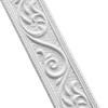 3D-Schaumstoff-Formteil Zierleiste Wandleiste Linie Grenze Braun Dekoration Silber
