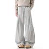Spring and Autumn American Retro Spring Structure Cutting Scimitar Sweatpants Men's and Women's Loose Casual Straight Sweatpants Tide