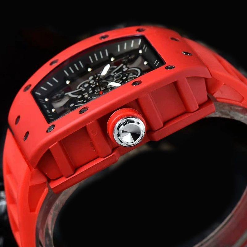 Luxury Men’s Quartz Wristwatch for Man Hollow Style Automatic Watches Male Mechanical Watch Calendar Sports Waterproof