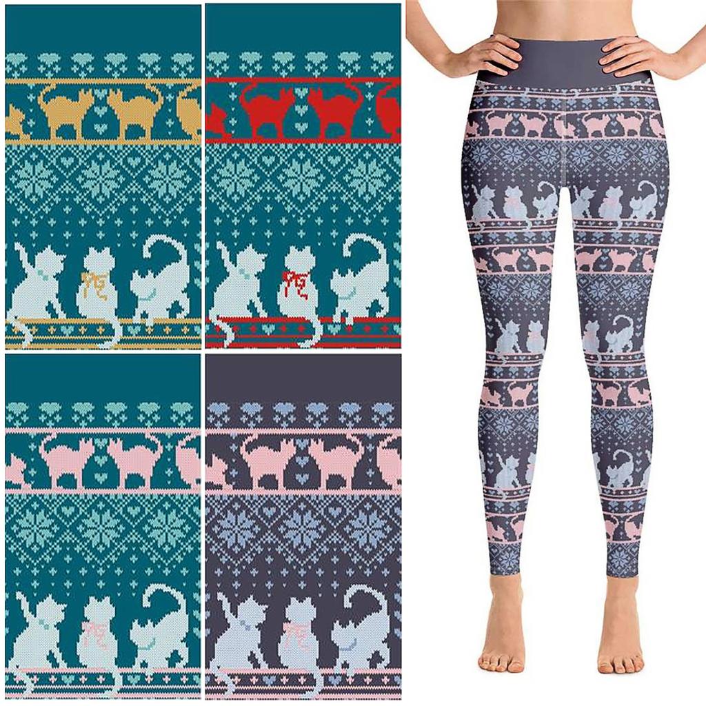 printed exercise leggings