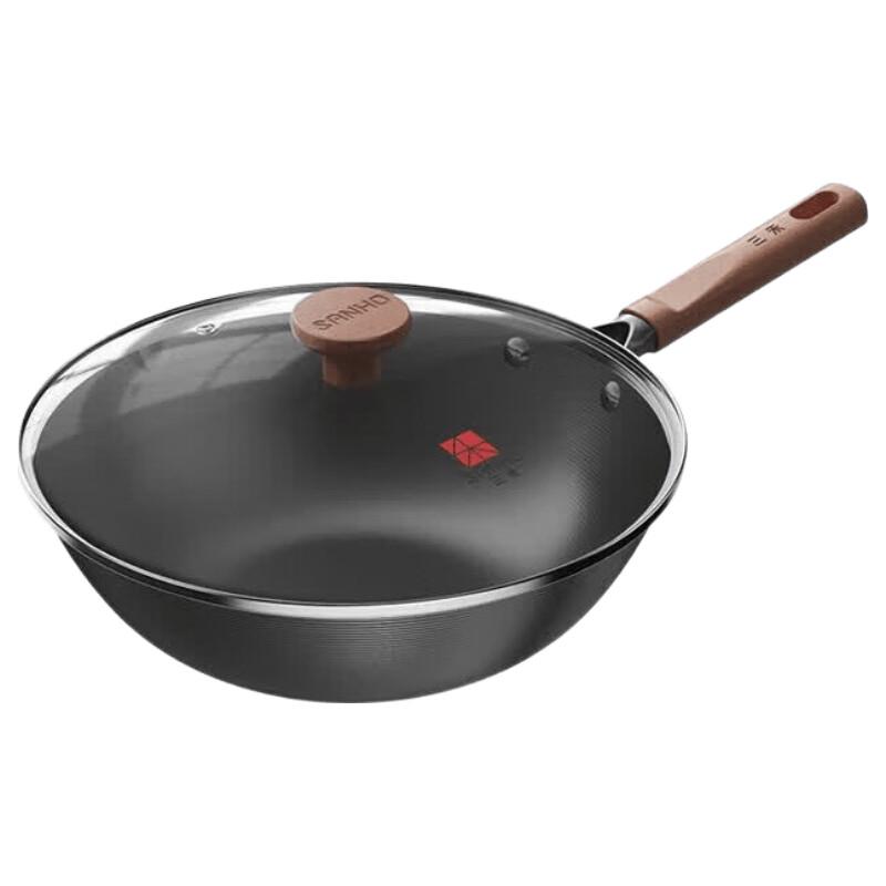Sanhe 0-Coating Non-stick Refined Iron Wok