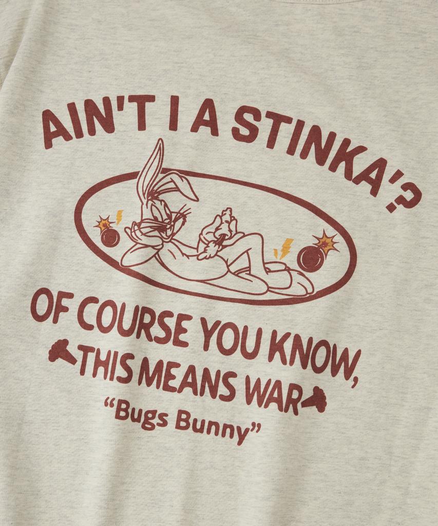 OUTSTANDING [Looney Tunes] Half Sleeve Tee(Bugs Bunny)_1%Oatmeal