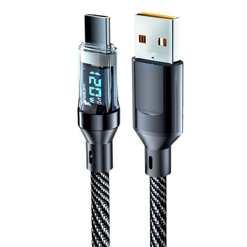 120W USB To Type C Digital Display Cable Fast Charging 100W PD Type C To Type C Cable For Iphone 16 15 Xiaomi HUAWEI Macbook iPad