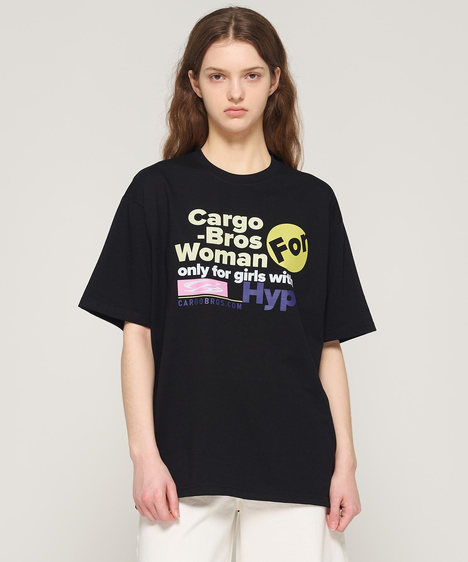Cargo Bros For Woman Hype For Women Short Sleeve T-Shirt (Black) S