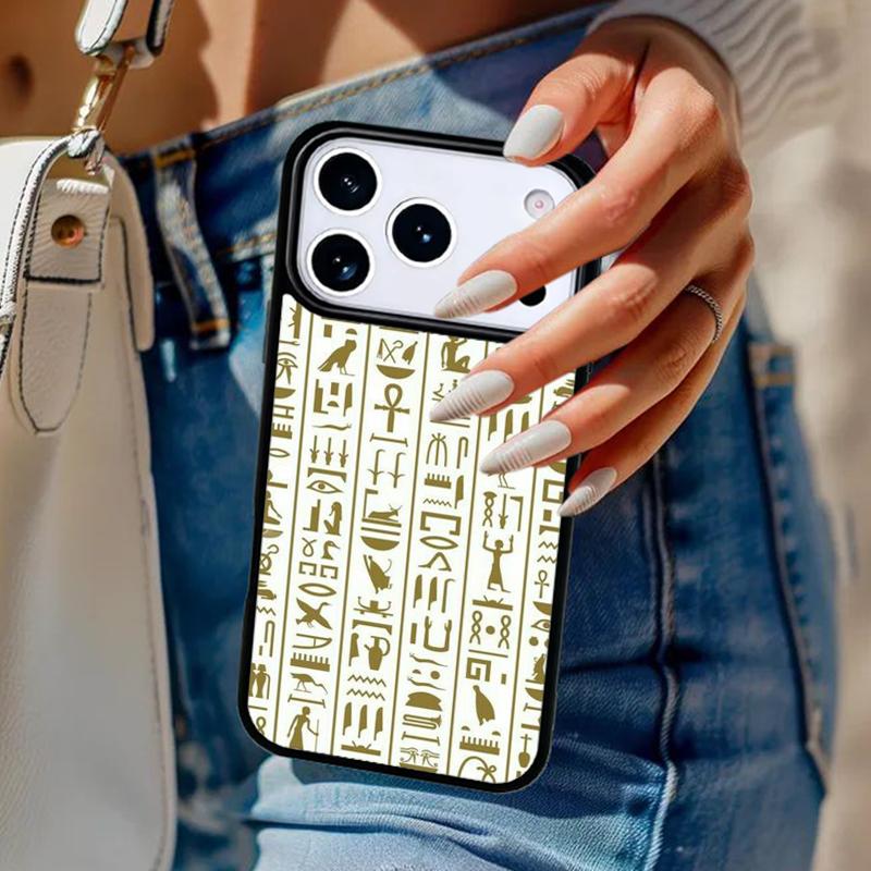 Egypt Nefertiti Anubis Ankh Phone Case For iPhone 17 Air 14 15 13 12 Max Cover For Apple 14 15 16 16e 11 Pro Max Plus