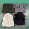 No Brim Knit Cap Men Women Warm Wool Beanie Autumn Winter Casual Decoration Wear