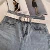 Belt Women'S Decorative Waist With Dress Suit Belt Student Belt Tide Round Buckle