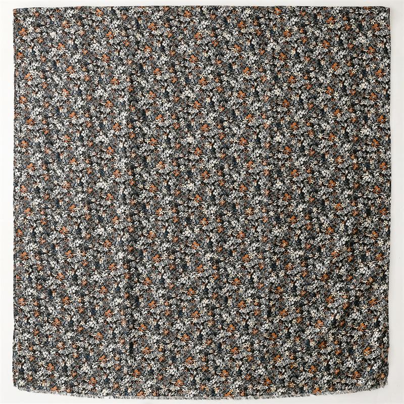 Winter Lurex Glitter Polka Floral Fringe Viscose Shawl Scarf Lady High Quality Print Soft Pashmina Stole Bufandas Muslim Hijab