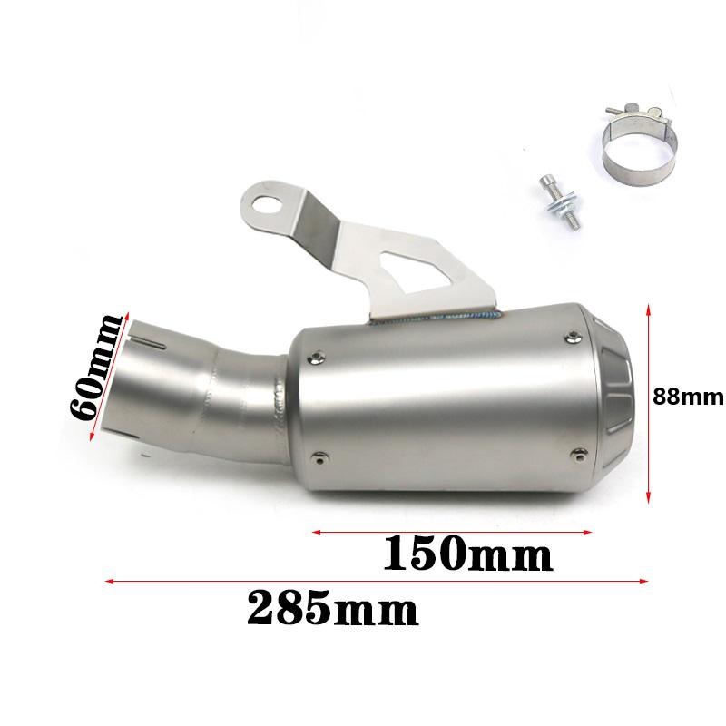 Slip On Line For BMW S1000RR 2019-2023 S1000R 2021-2025 Motorcycle Exhaust System Modify Escape Stainless Muffler 60MM Interface