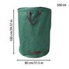 Bolsa de Residuos de Jardín de 272/500L con Tapa Cubo Plegable para Recolección de Hojas Bolsa de Almacenamiento Reutilizable para Hojas Caídas en Exteriores