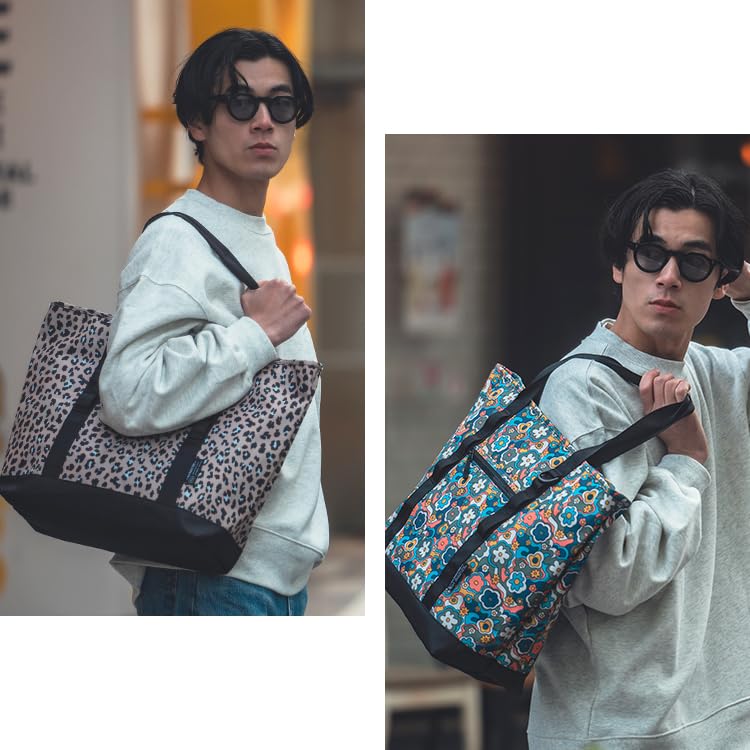 KiU 600D Tote Bag, Waterproof and Water-Repellent, Large Capacity, with Laptop Pocket, Zippered Pocket, Perfect for Commuting, School, or as a Diaper