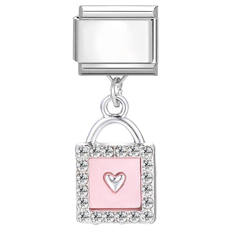 New Lovely Dog Cat Cherry Butterfly Heart Sun Fish Y2K Italian Charm Links Fit 9mm Stainless Steel Bracelet DIY Making Gift