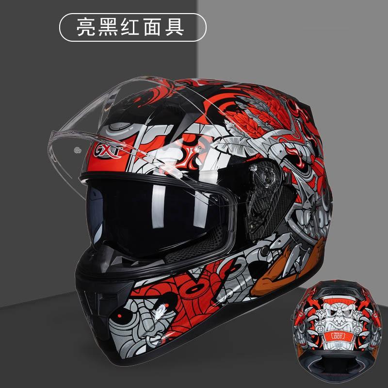 Full Face Motorcycle Helmet Dual Visor DOT Approved Men Women