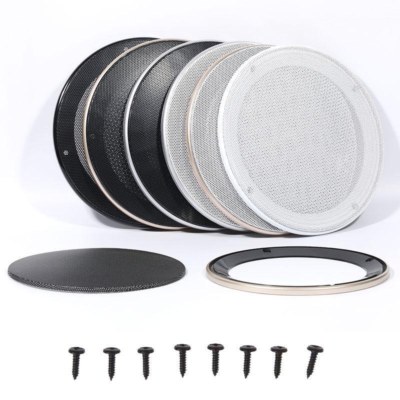 4-8 Inch Car Speaker Grille Cover, Metal Mesh for Audio Protection & Modification Other