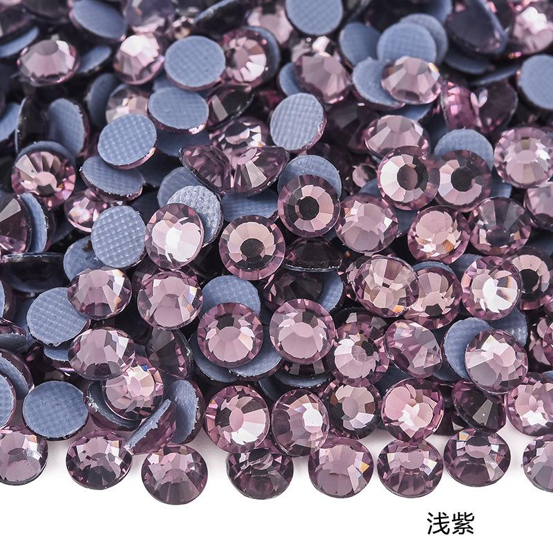 Imitation Austrian Hot Diamond Manicure Glass Flat Bottom Drill Adhesive Rhinestone Diy Clothing Accessories Hot Melt Adhesive Bottom Drill