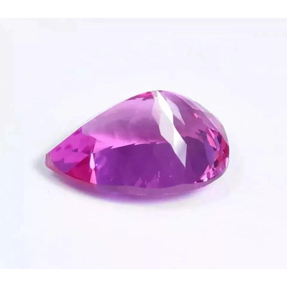 9-11 Ct Natural Awesome Pink Ceylon Sapphire Pear Cut Fabulous Gemstone