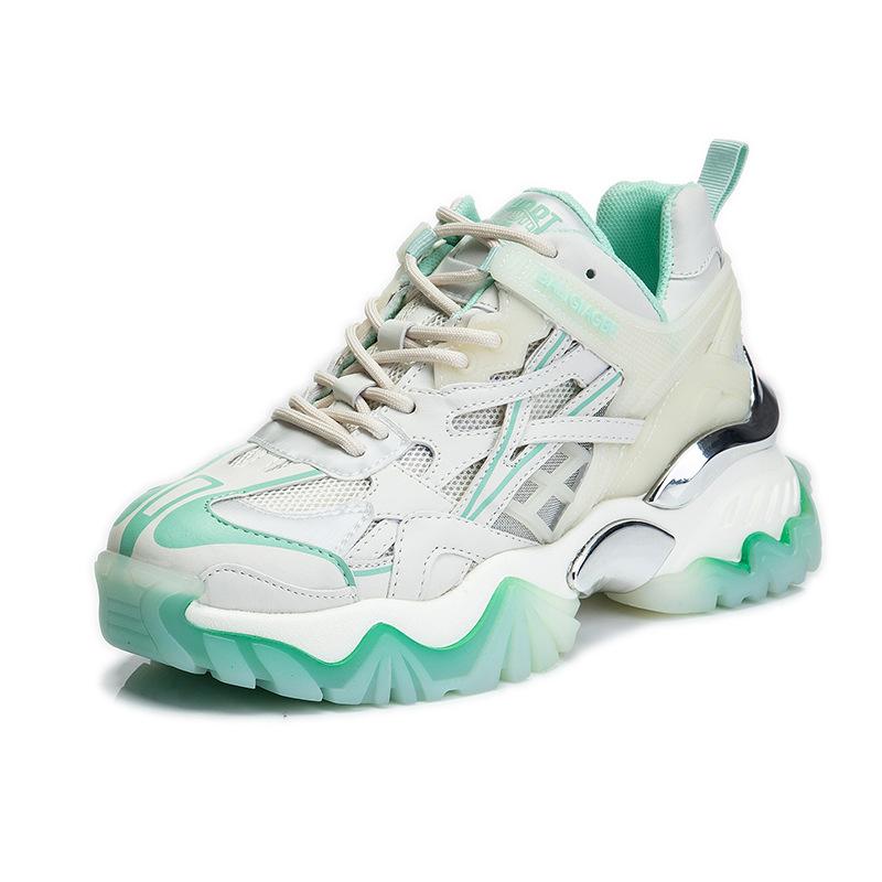 Absorbent sole dad shoes women's spring 2025 new thick-soled heightening sports shoes children's running versatile casual women's shoes