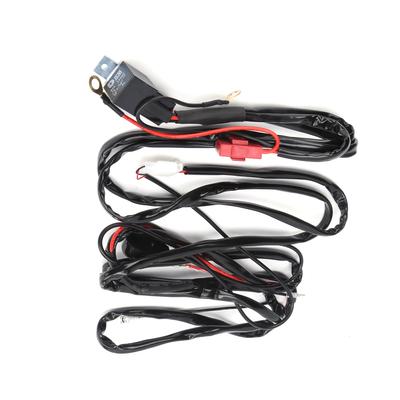 12V 9.8ft LED-Scheinwerfer Kabelbaum 1?Zu?2 40A Relais Inline Flachsicherung IP67 Wasserdicht Universal