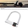 Bike U Lock Carbon Steel Anti Theft Hydrant Cutting Prevention Portable Security U Lock with 3 Keys for Electric Bikes Motorcycles Tricycles
