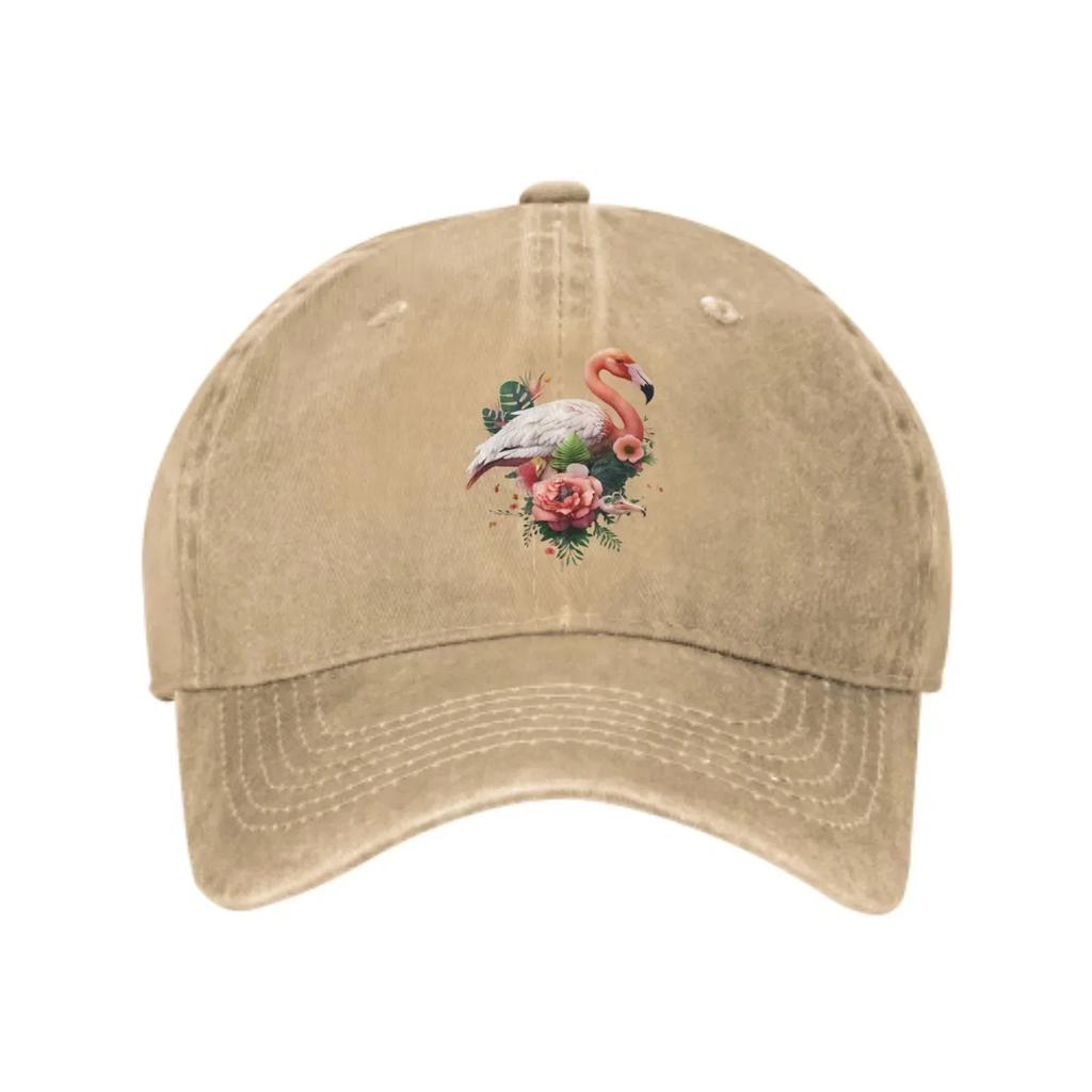 Flamingo Baseball Caps for Unisex WoUnisex Adjustable Fashion Casual Trucker Hats for Outdoor Fishing Activities
