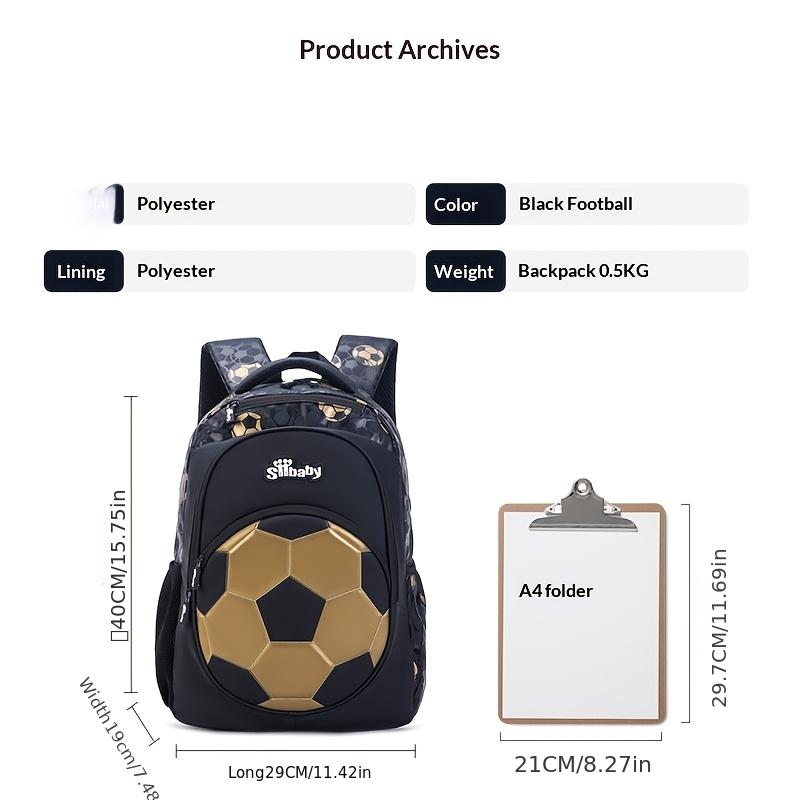 Football Sports Backpack Leisure Backpack College Student Backpack Campus Daily Backpack Thickened and Durable Backpack Gift