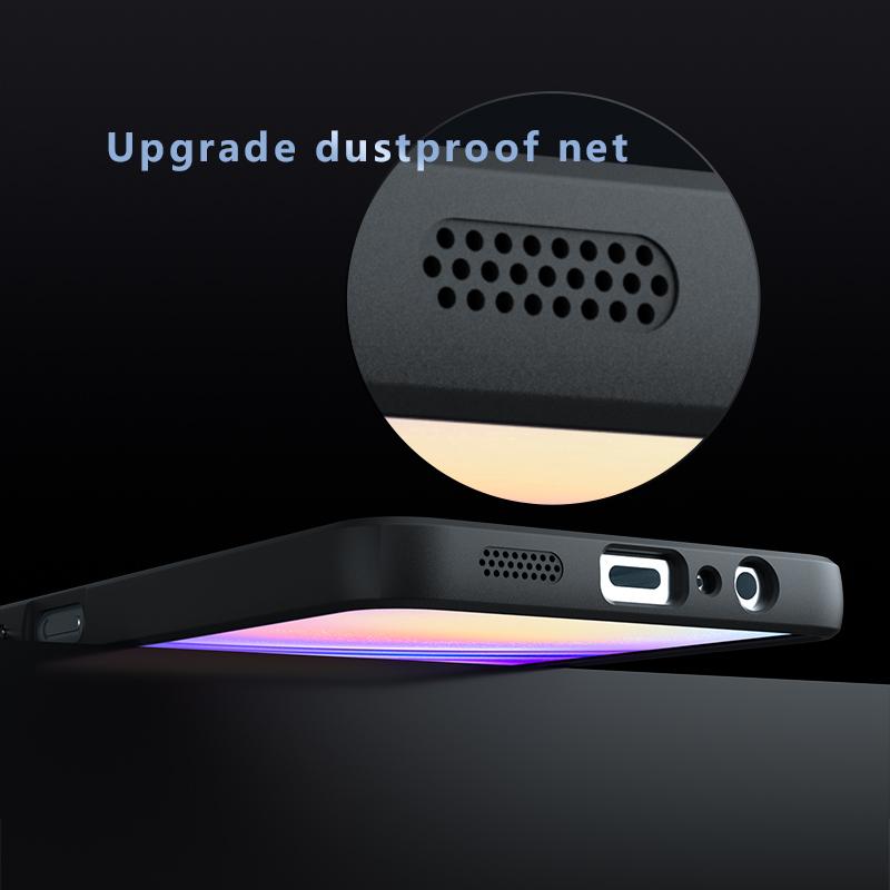 For Samsung Galaxy A06 4G Case Skin-Touch TPU+PC Matte Phone Shell,Transparent Black