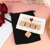 1Set Date Night Dice Take Out Dice For Couples Portable Couple Wooden Dice Kit For Adult Women Men Husband Girlfriend Boyfriend