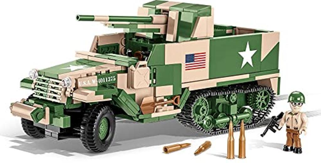 Cobi Kolekcja Historyczna Działo M3 75mm M3 GMC US Blok #2535 Samobieżne Przeciwpancerne (Armia II wojny światowej) [Wojskowe - COBI]