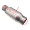Universal 3"/7.62cm Car Catalytic Converter Exhaust Systems Muffler Length High Flow 11" Stainless Steel Car Engine Accessories