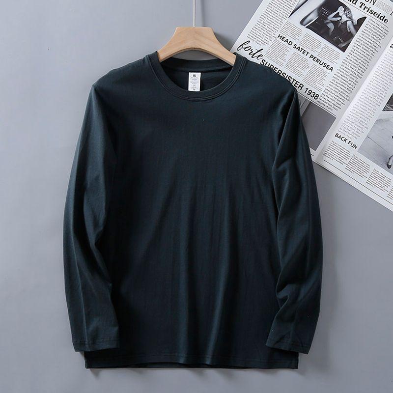 Export to Japan Retro OEM Goods Cut Label Long-T-Shirt Dark gray L
