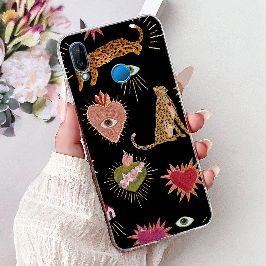 For Cover Huawei P20 Lite Phone Case ANE-LX1 ANE-LX2 ANE-LX3 Transparent Funda Cool Cartoon Cover On Huawei P20Lite Nova 3e Capa