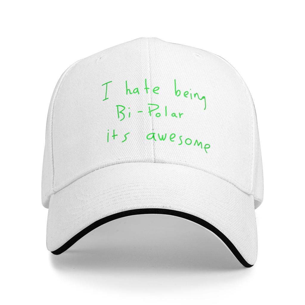 I Hate Being BiPolar Its Awesome Sun Baseball Cap Summer Men Women  Hip Hop Hats Hot Sale Casual Running Hippie Snapback Cap
