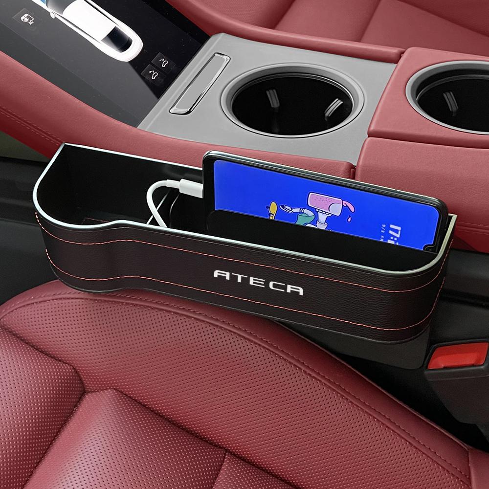 Npcr5 Car Seat Slit Storage Box Auto Accessories For Seat Leon Ibiza Ateca Arona Cordoba Toledo Altea Alhambra Arosa Exeo Mii Tarraco