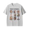 Today Im Feeling Funny Nicolas Cage Meme Tshirts Unisexs Unisex 100 Cotton Oneck T Shirts Vintage Short Sleeve Loose T Shirt