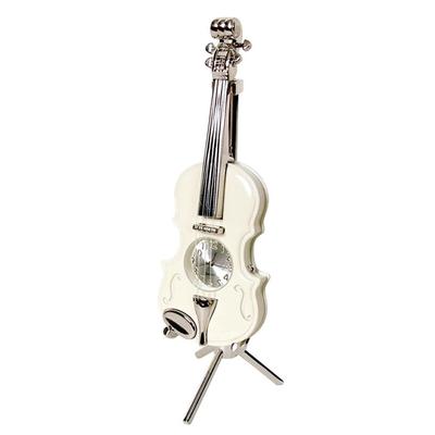 Artex Violin Design Clock (Cream)