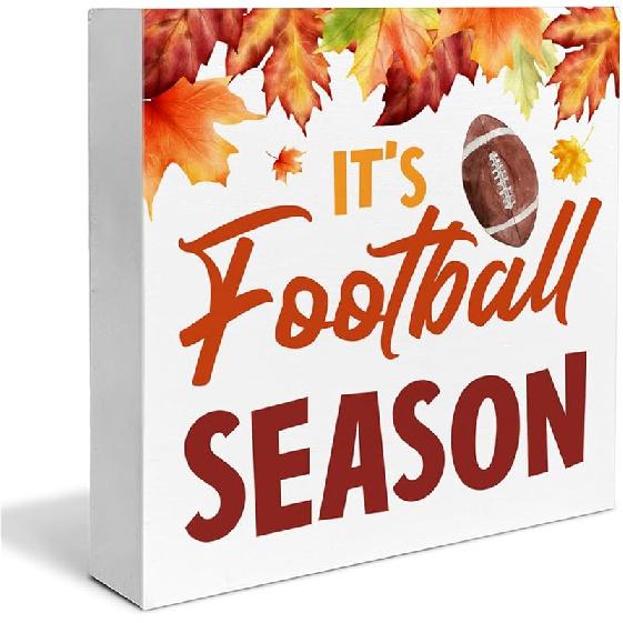 Fall Decor, Fall Kitchen Wooden Sign Decor Desk Sign Pumpkin Spice Wooden Block Sign Rustic Home Shelf Wall Decoration