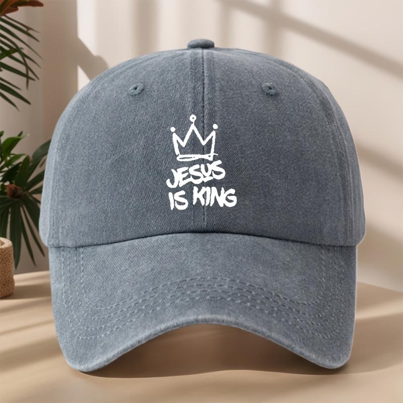 Crown patterned baseball cap, casual fashion travel camping duckbill cap, outdoor sports sun protection
