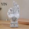 Resin Hand Statue for Meditation Palmistry Incense Holder, Statue, Decorative Sculpture Stick Ancient Mystical Palm Home Table Decor Holder